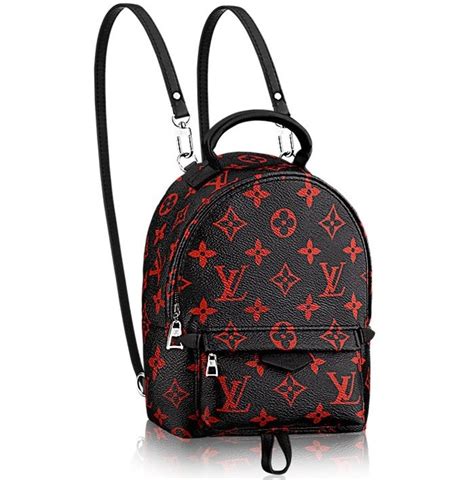 louis vuitton mini backpack red and black